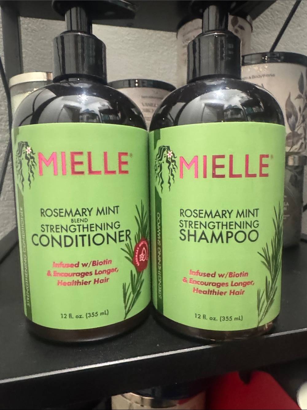 Mielle Rosemary Mint Strengthening Shampoo & Conditioner